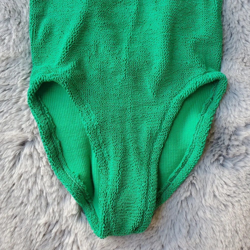 Hunza G Square Neck One Piece in Emerald - Picture 8 of 16